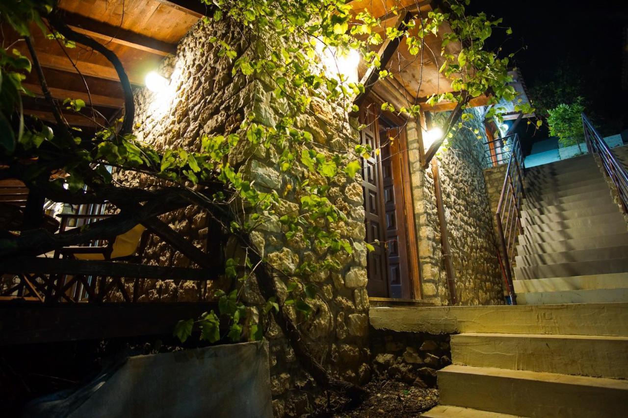 Seaside Duplex Stone Villa Qeparo Exterior photo