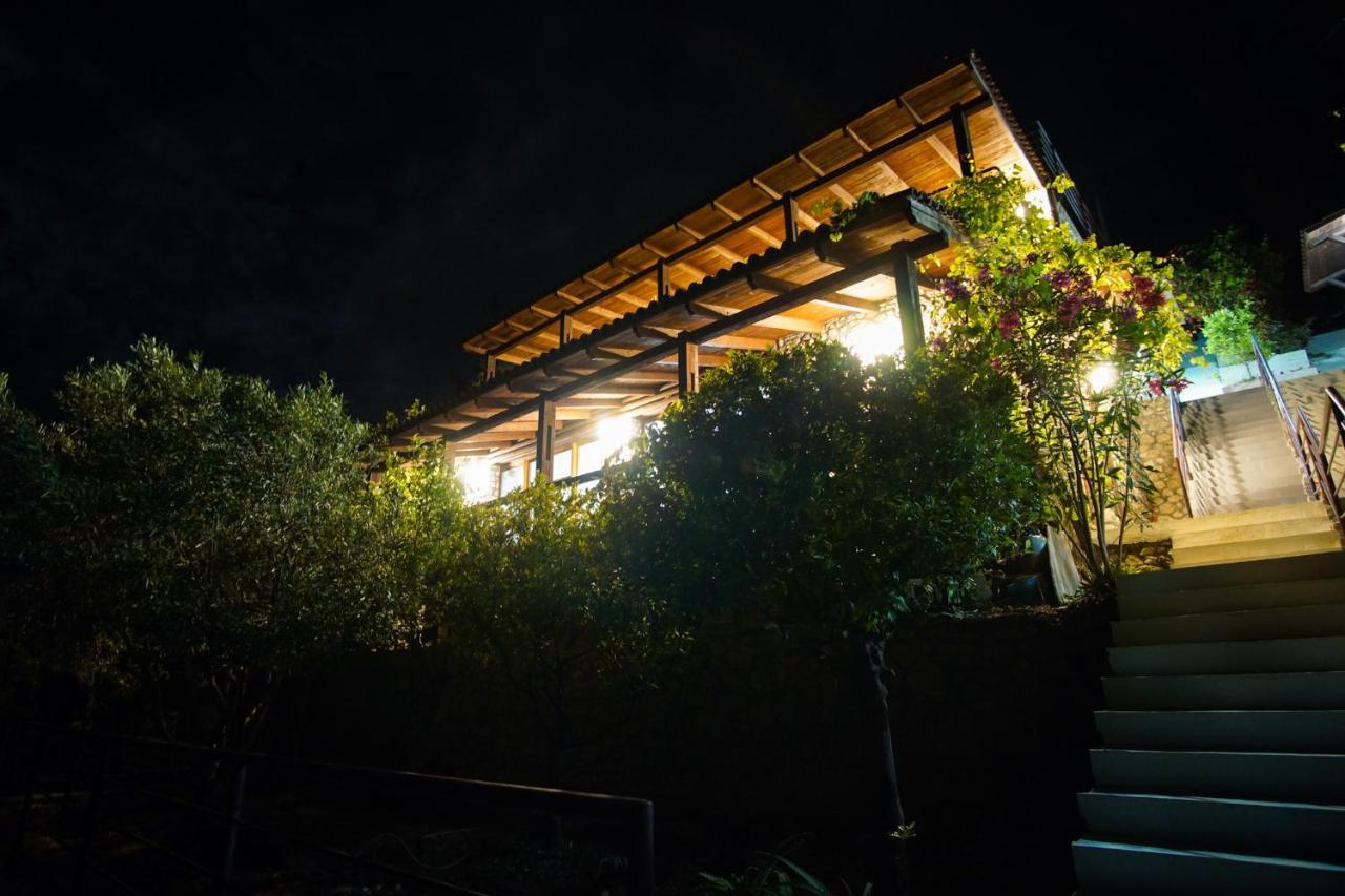 Seaside Duplex Stone Villa Qeparo Exterior photo