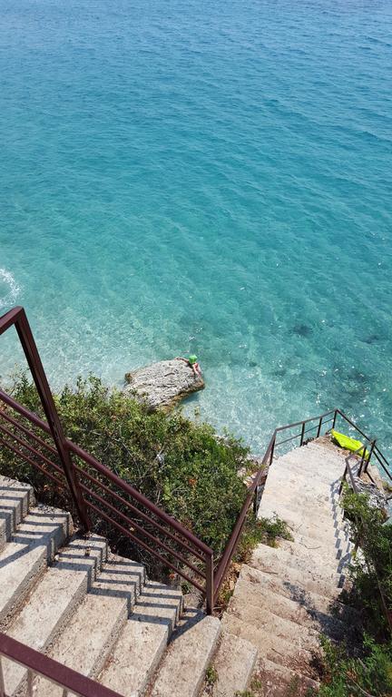 Seaside Duplex Stone Villa Qeparo Exterior photo